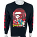 A Bathing Ape BAPE X DC Womens Large Shirt Superman Black Long Sleeve EUC