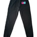 Champion Black Joggers with Reverse Weave Pink and Blue Logo, NWT, Size