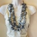 Sassy Jones Necklace Multi Strand Metallic Quartz Beaded Statement Designer Bib