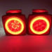 Upgrade Rear LED Submersible Trailer Truck Boat Marker Tail Light Kit Waterproof