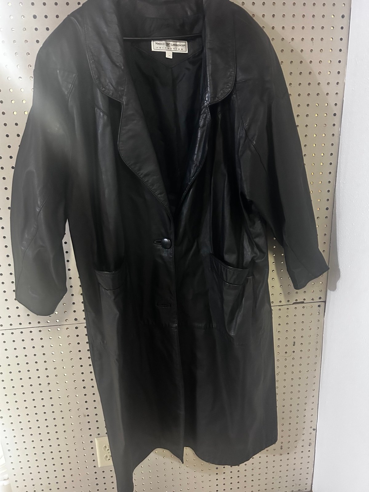 Maggie Lawrence collections leather Coat
