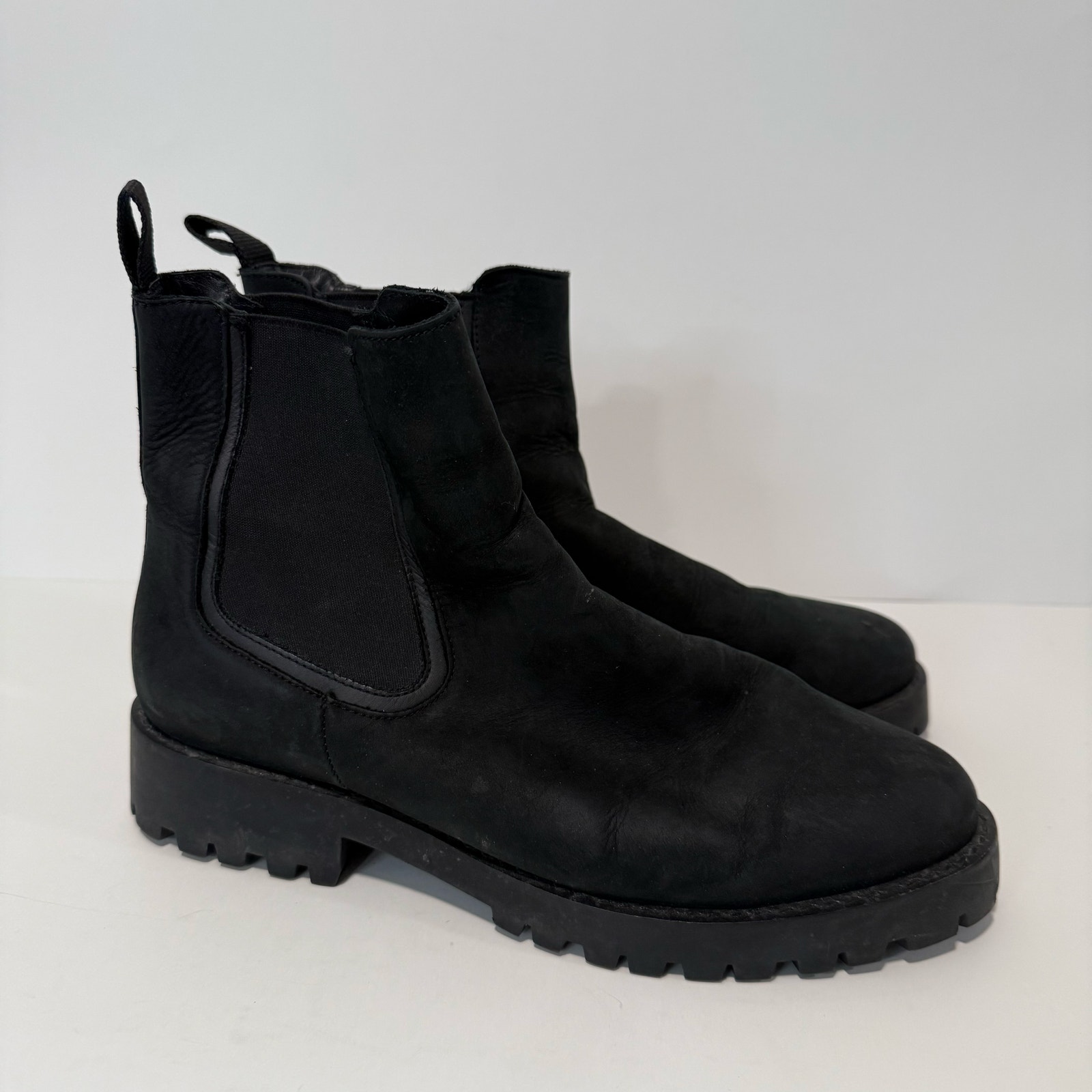 Thursday Boots Legend Everyday Pull On Chelsea Boots Leather Black Size 10.5