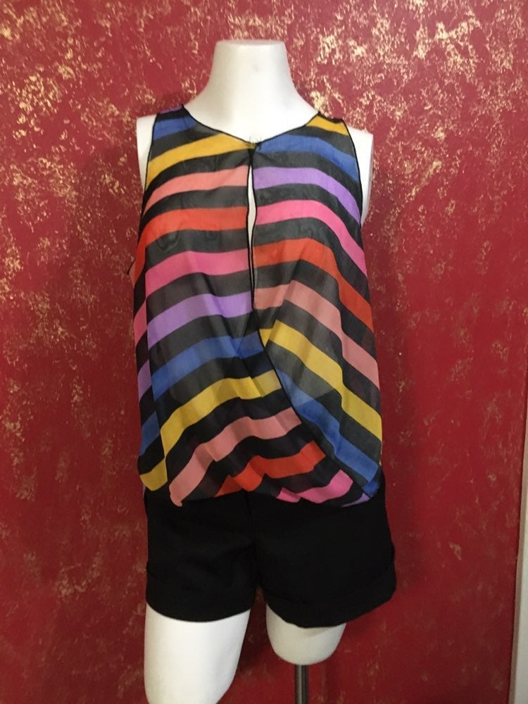 Vintage Rainbow Low High Top Heart Boho