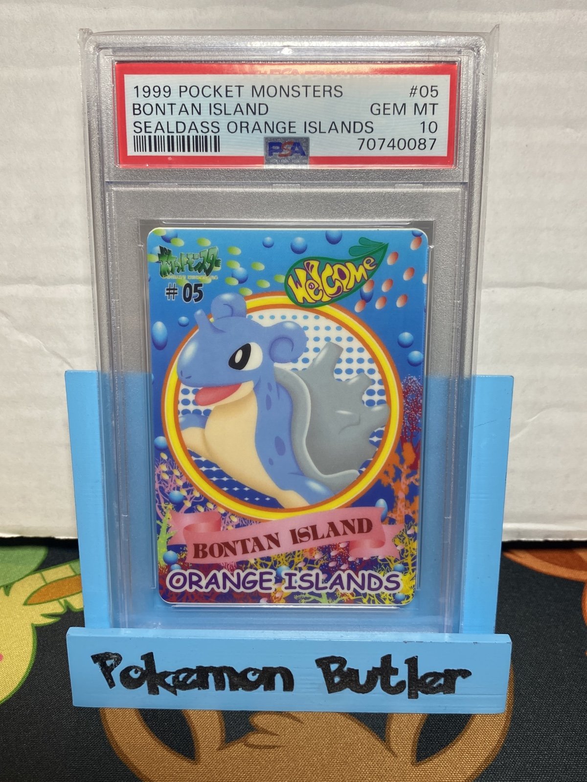 Pocket Monsters Bontan (Lapras) Island Sealdass Orange Islands #05 PSA 10