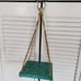 Greens & Blues Bronze Wire Wrapped & Beaded Rope Hanging Plant Shelf