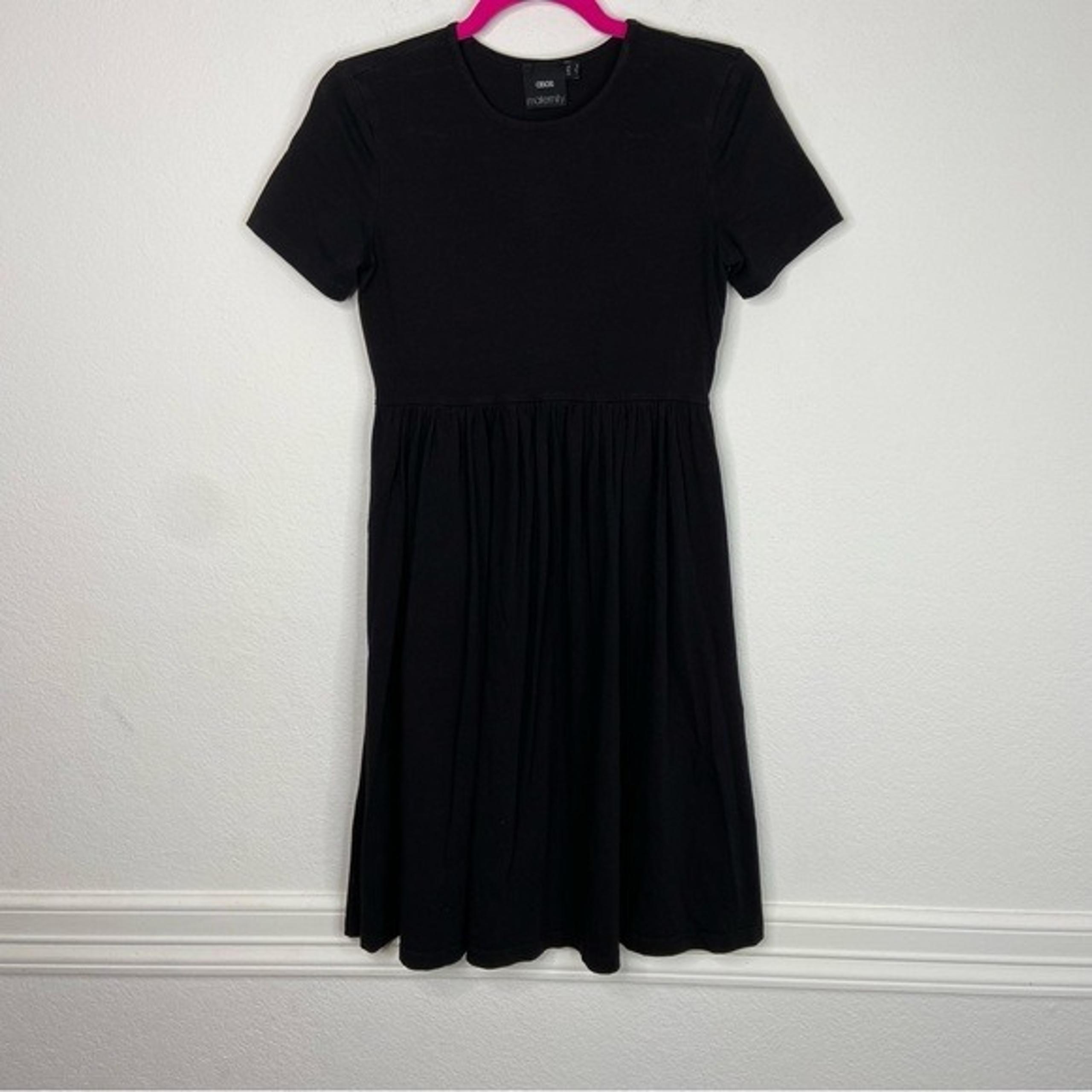 ASOS Maternity Black Short Sleeve Dress Size 2