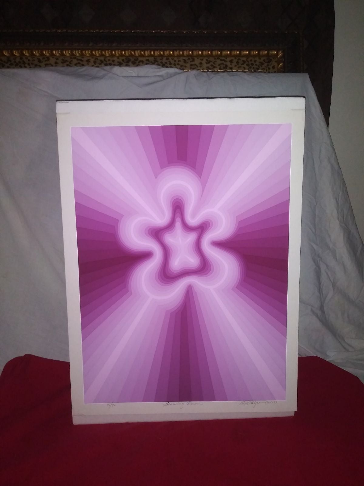roy Ahlgren beaming down serigraph