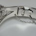 Exquisite Whiting & Davis SilverTone Cameo Bracelet Clamper Glass Intaglio