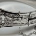 Exquisite Whiting & Davis SilverTone Cameo Bracelet Clamper Glass Intaglio