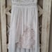 Morgan & Co Women's Off the Shoulder Lace Chiffon Overlay Gown in Ivory Nude