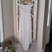 Morgan & Co Women's Off the Shoulder Lace Chiffon Overlay Gown in Ivory Nude