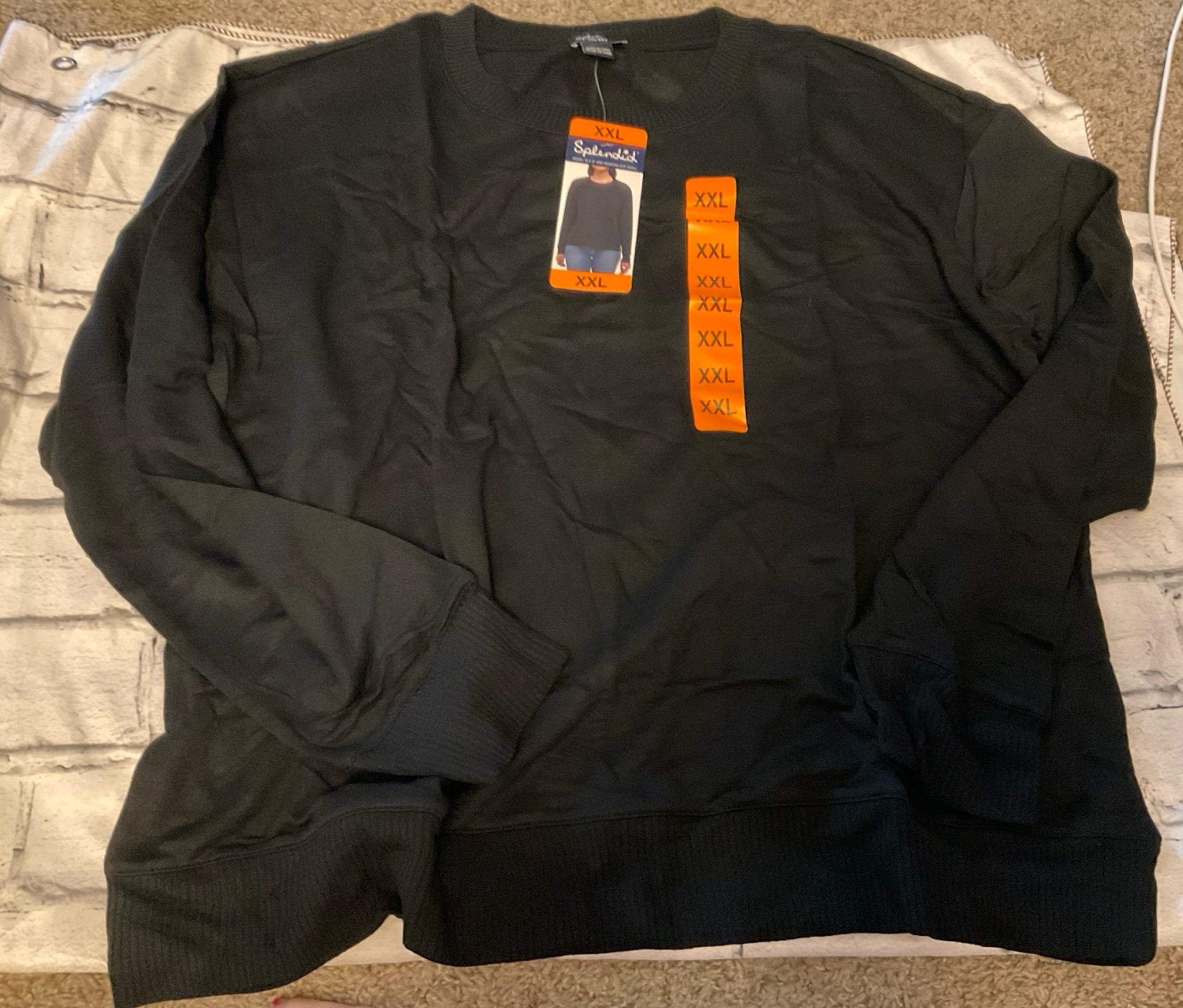 Womens 2X sweater black new