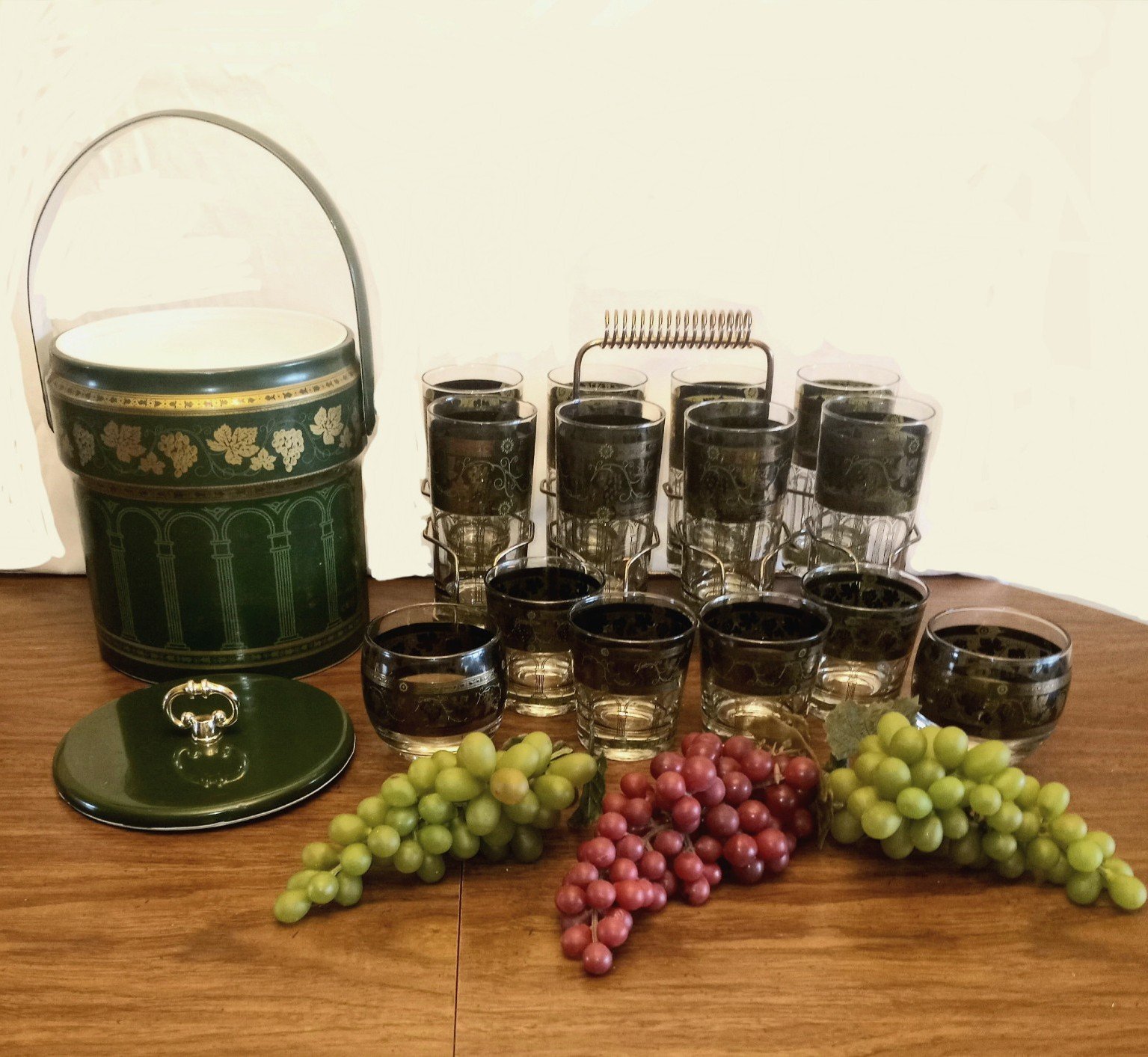 MCM CERA GOLDEN GRAPES BAR SET