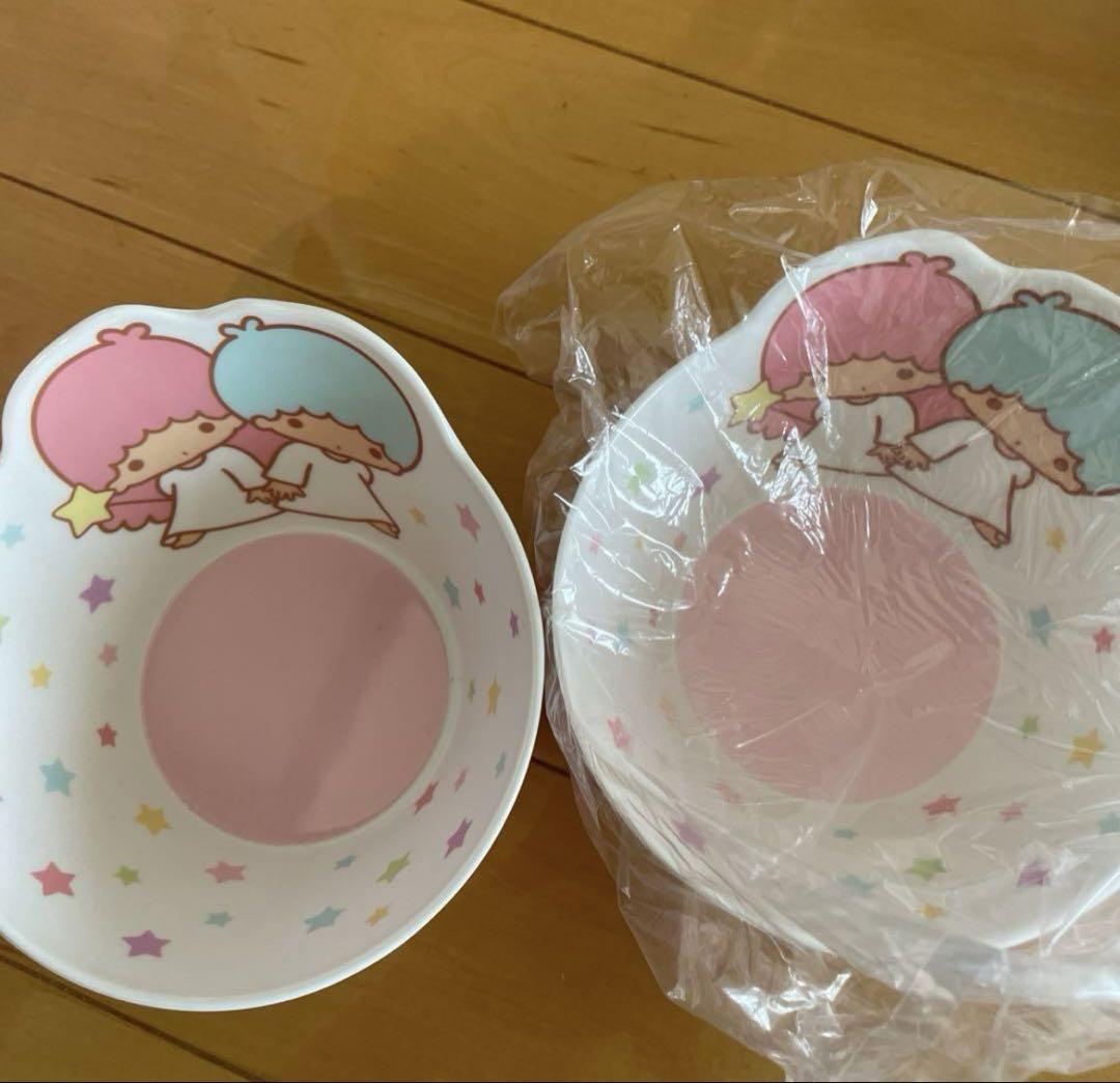 Kiki & Lala Little Twin Stars Puff Puff Melamine Dishes