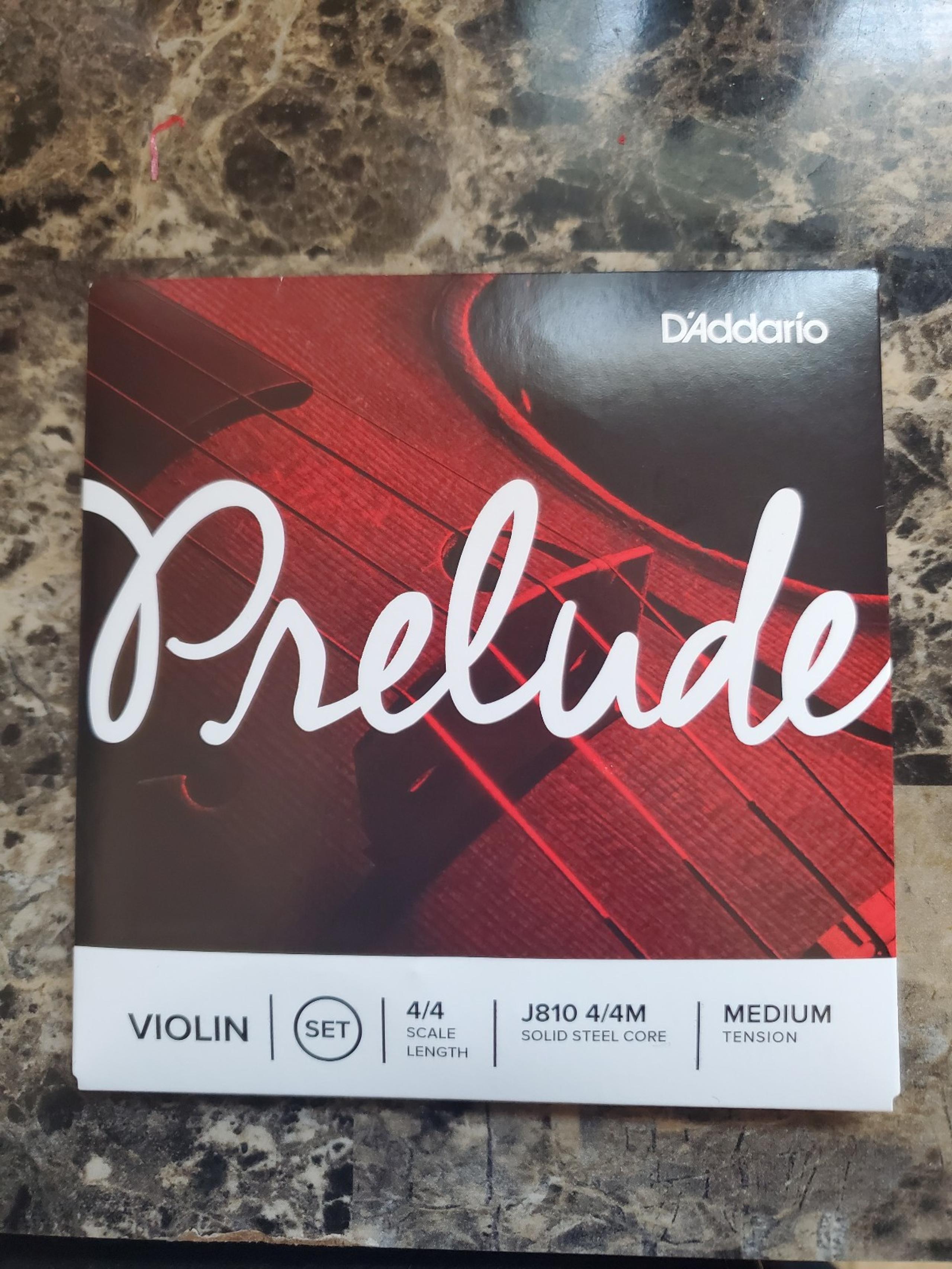 DAddario Prelude Violin Strings Set J810 4/4 M Medium