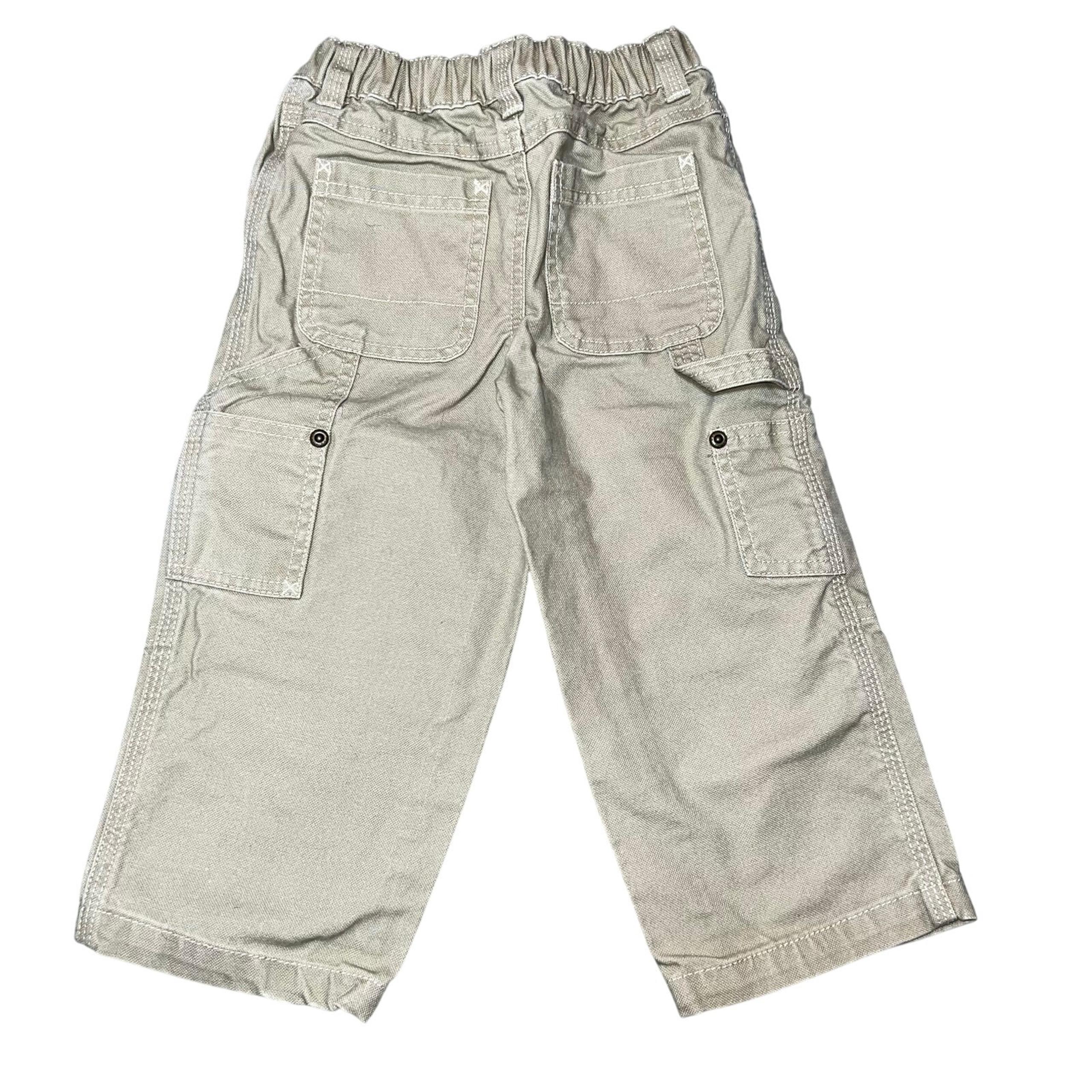 Vintage L.L bean Brown Double Knee Khaki canvas cotton boys pants size 3T