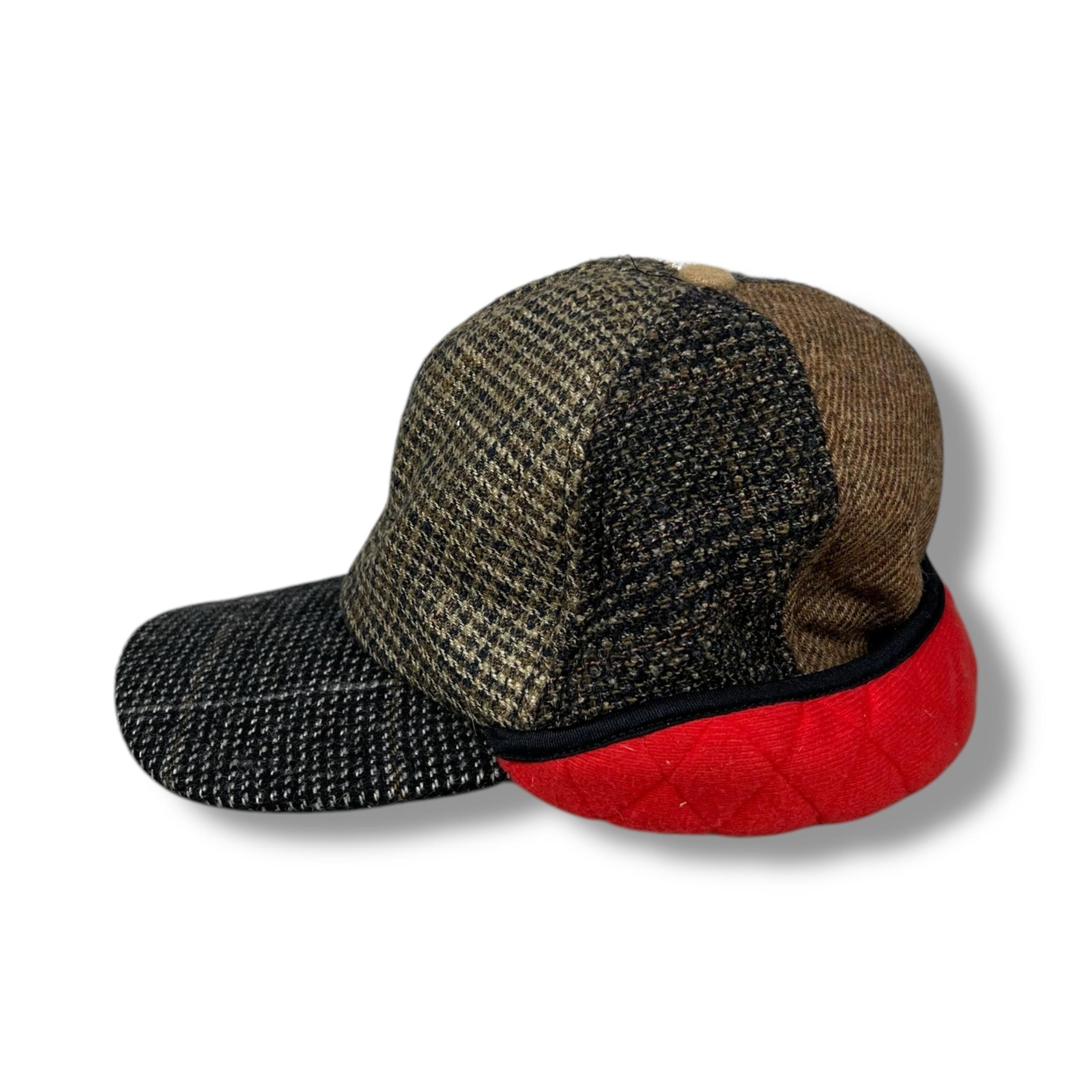 Vintage Kavu Earflap Wool Cap Hat Trapper Patchwork Multicolor