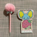Sanrio My Melody pen holder with notebook