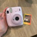 Instax Polaroid camera combo pack with case and film