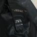 Zara Men's US 38 Palm Tree Tuxedo Blazer Black Gold metallic Eur 48