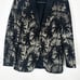 Zara Men's US 38 Palm Tree Tuxedo Blazer Black Gold metallic Eur 48