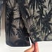 Zara Men's US 38 Palm Tree Tuxedo Blazer Black Gold metallic Eur 48