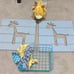 Giraffe themed nursery decor