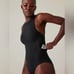 NWT! Athleta Black Maldives Sport One Piece Swim Suit - Size 38D/DD