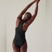 NWT! Athleta Black Maldives Sport One Piece Swim Suit - Size 38D/DD