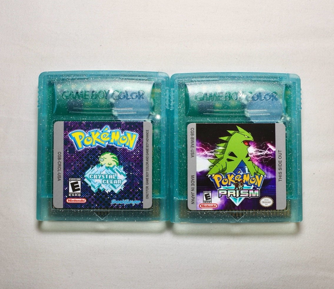 Pokémon Crystal Clear & Prism Gameboy Color/Gameboy Advance - Limited Edition +