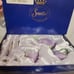 Vintage Sorelle Fine Porcelain Purple Iris Tea Set For 2. New In Box