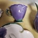 Vintage Sorelle Fine Porcelain Purple Iris Tea Set For 2. New In Box