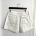 FRAME DENIM Womens Shorts High-Rise Ecru Cuffed Hem Ivory Cotton Size 32
