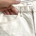 FRAME DENIM Womens Shorts High-Rise Ecru Cuffed Hem Ivory Cotton Size 32