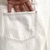FRAME DENIM Womens Shorts High-Rise Ecru Cuffed Hem Ivory Cotton Size 32