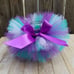 AQUA PURPLE TUTU AND RED HEADBAND 24 MO