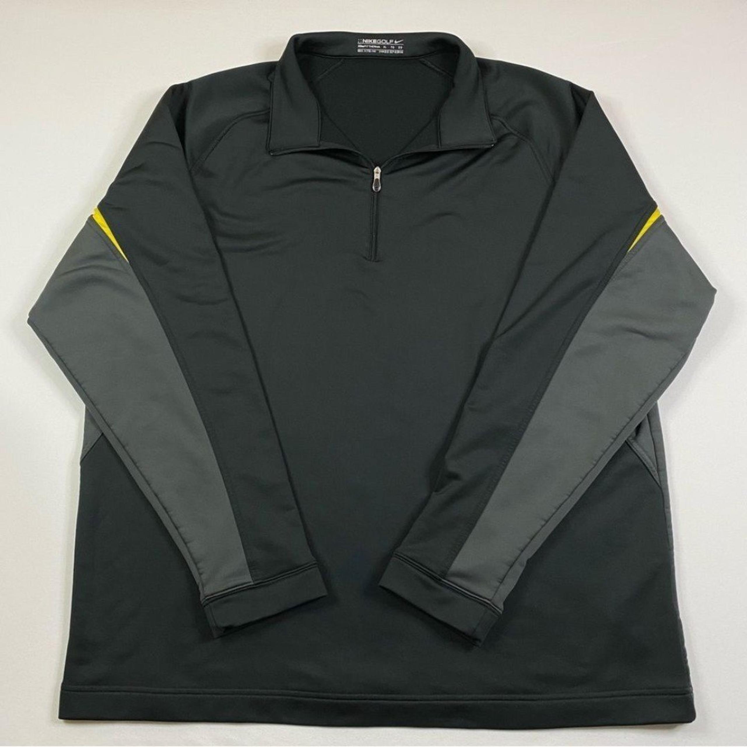 Nike Golf Sweatshirt Mens XL 1/4 Zip Mock Neck Therma Fleece Activewear Pullover