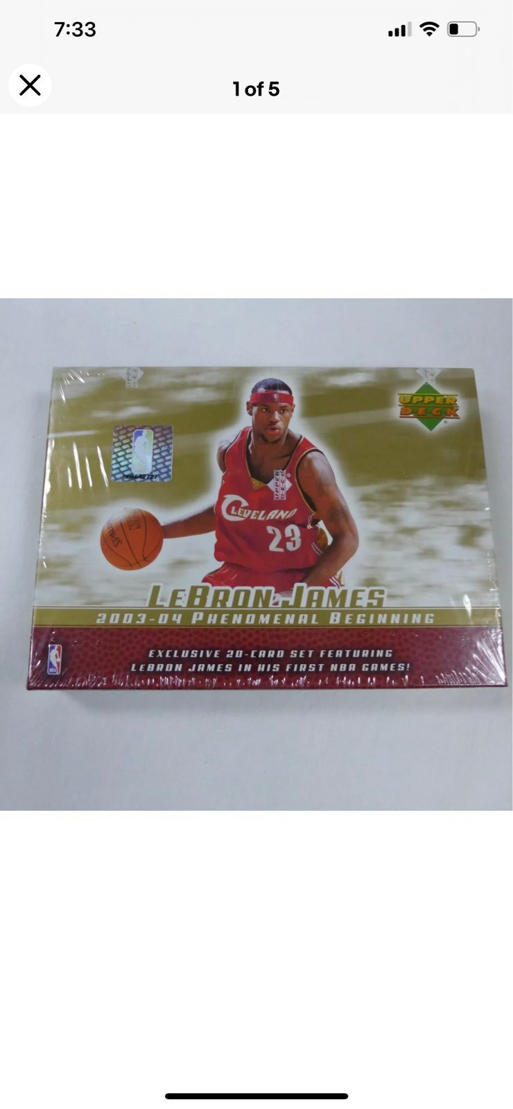 Lebron james phenomal beginning box SEALED