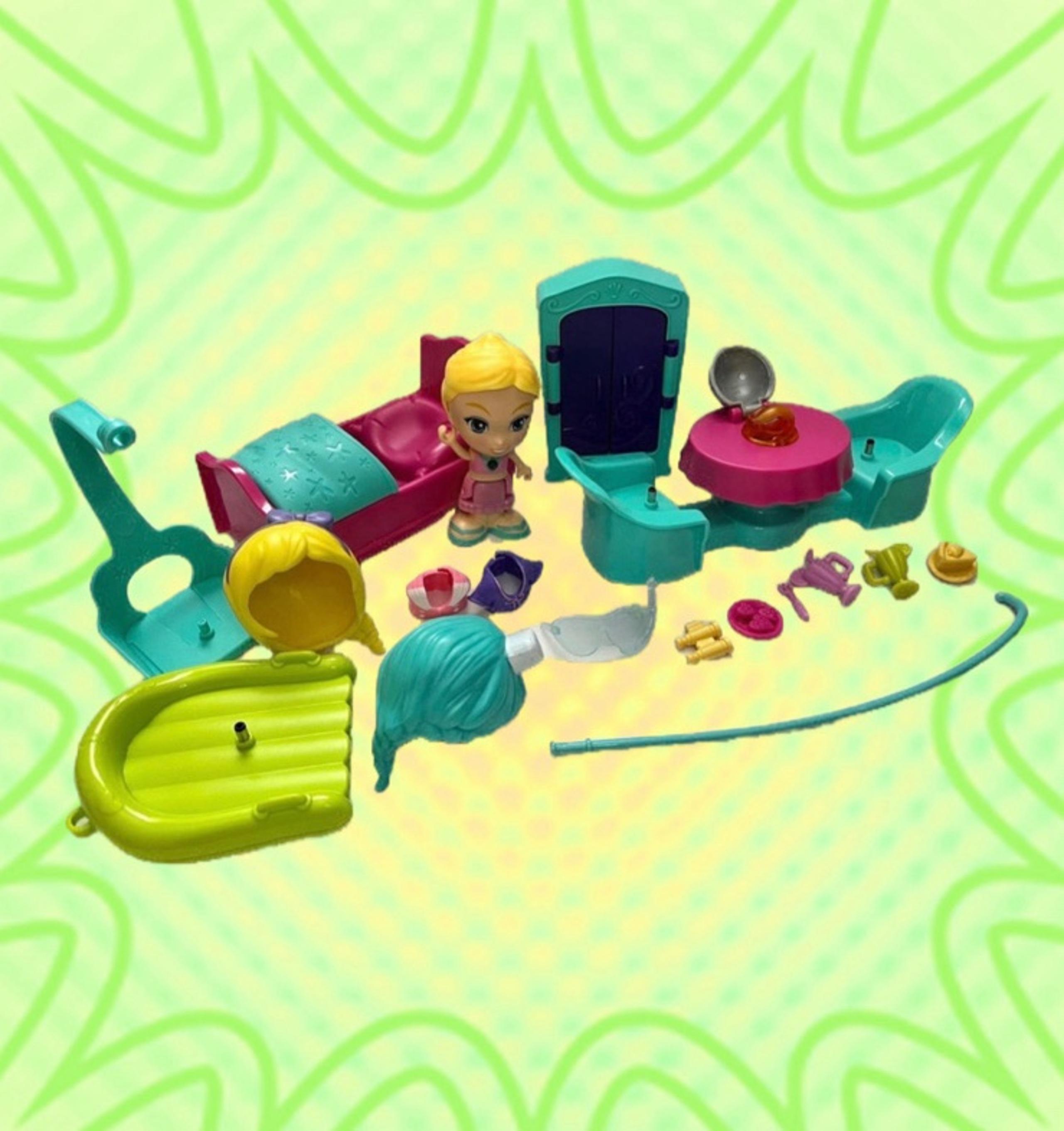 Vtech Flipsies Sandy’s House & Ocean Cruiser Replacement 4” Doll Furniture Accs.