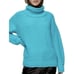 TOPSHOP WOMEN'S ROLL NECK SWEATER IN AQUA BLUE SZ 4/6