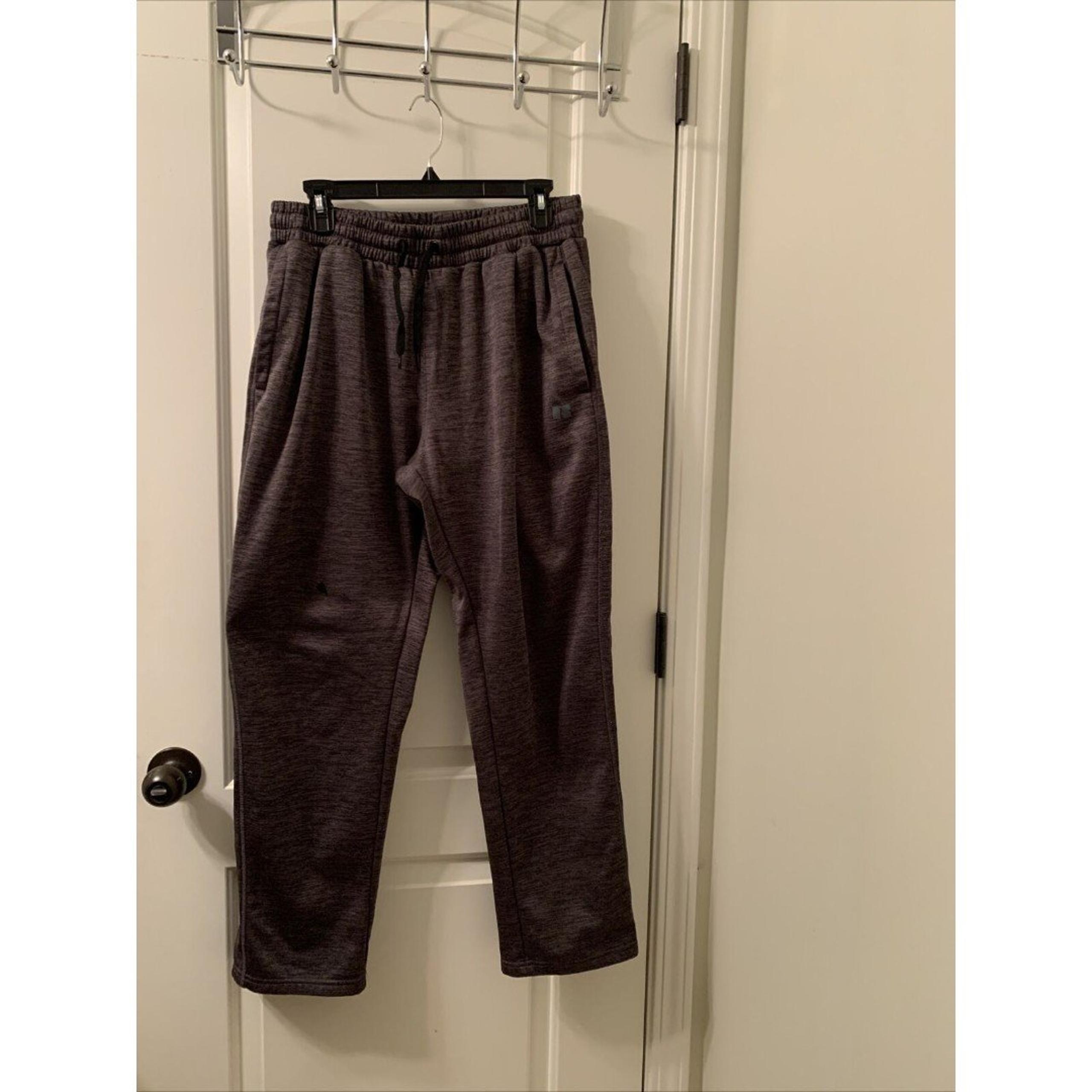 Russell Men's Active Wear Track Pants Size Large Dark Heather Gray