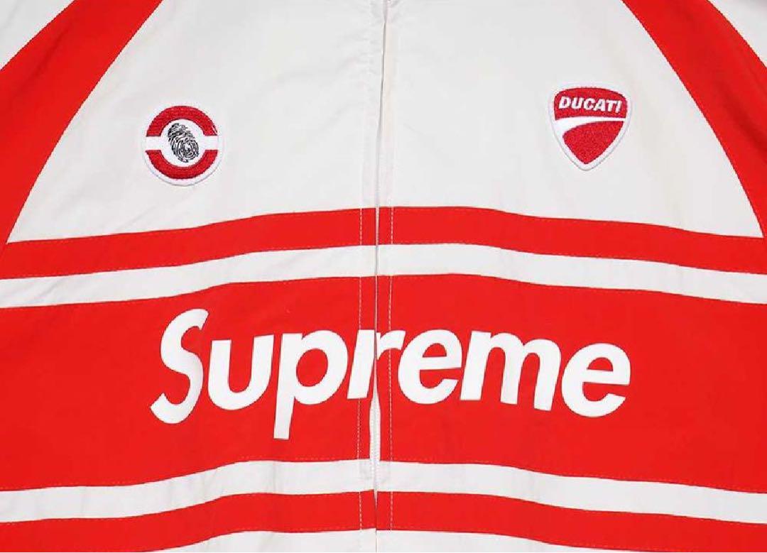Supreme x Ducati Track Jacket light grey SS24 Size L | eBay