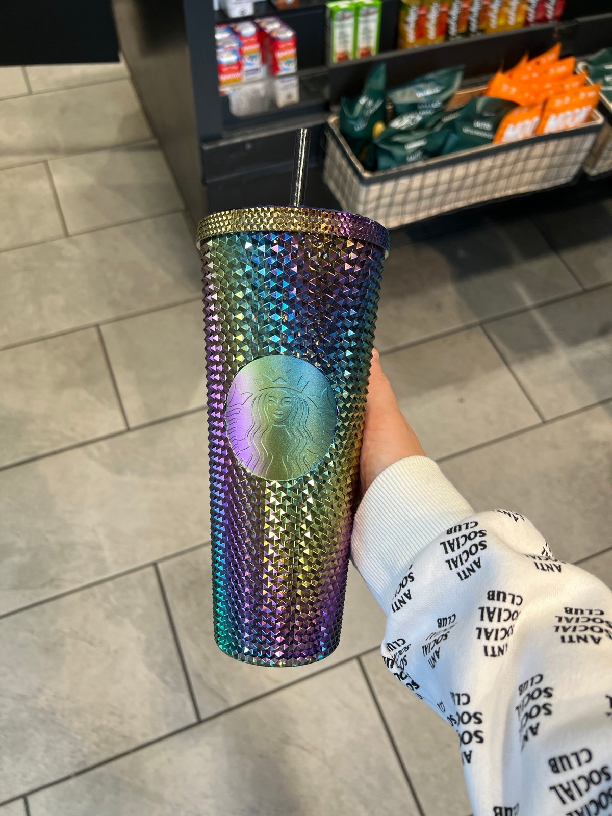 Starbucks oil slick studded tumbler 2023 Fall Venti