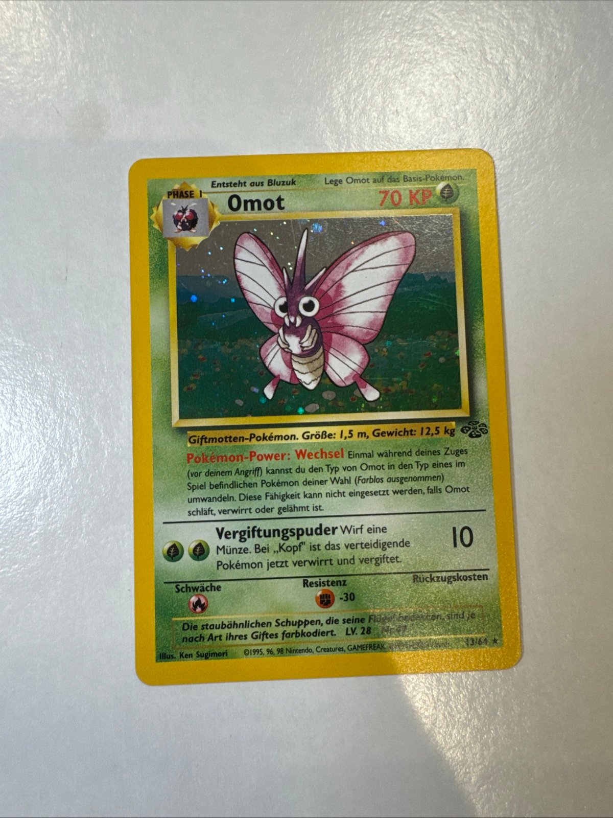 Pokemon Venomoth Jungle 13/64 Holo Rare 1999 Vintage