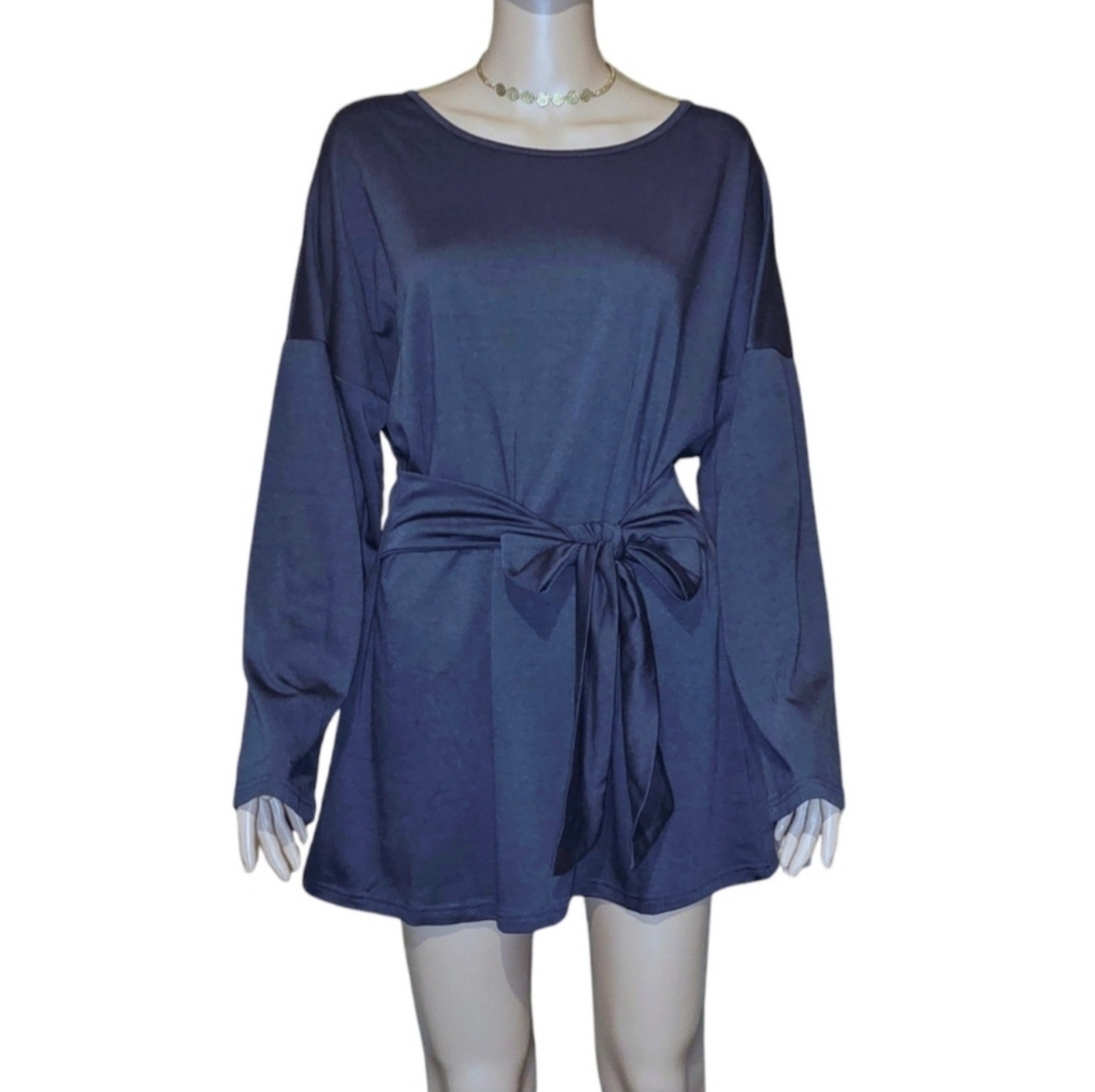 NWT Anna-Kaci Tie Front Tunic/Dress - Large