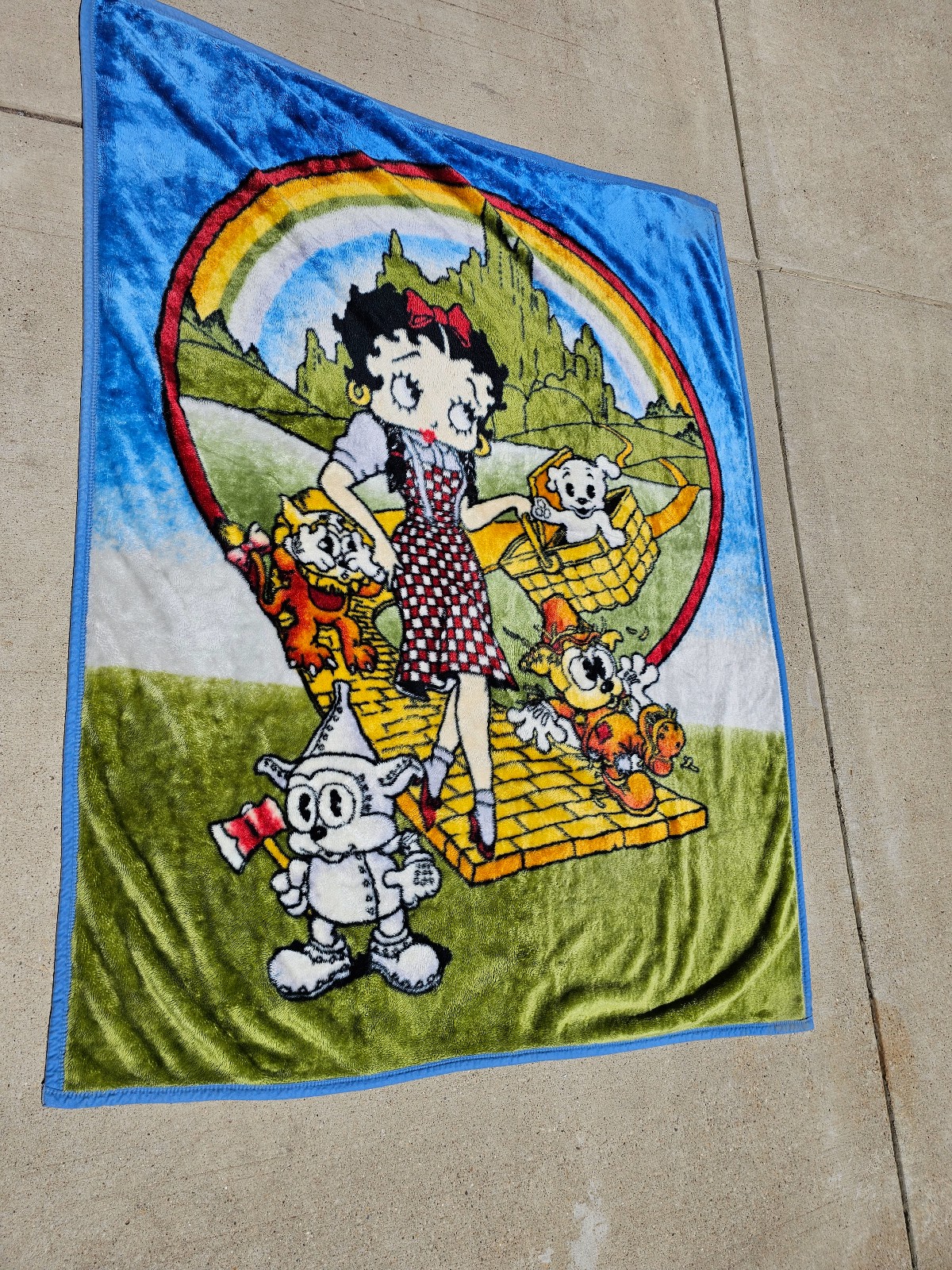 Vintage Betty Boop wizard of Oz blanket