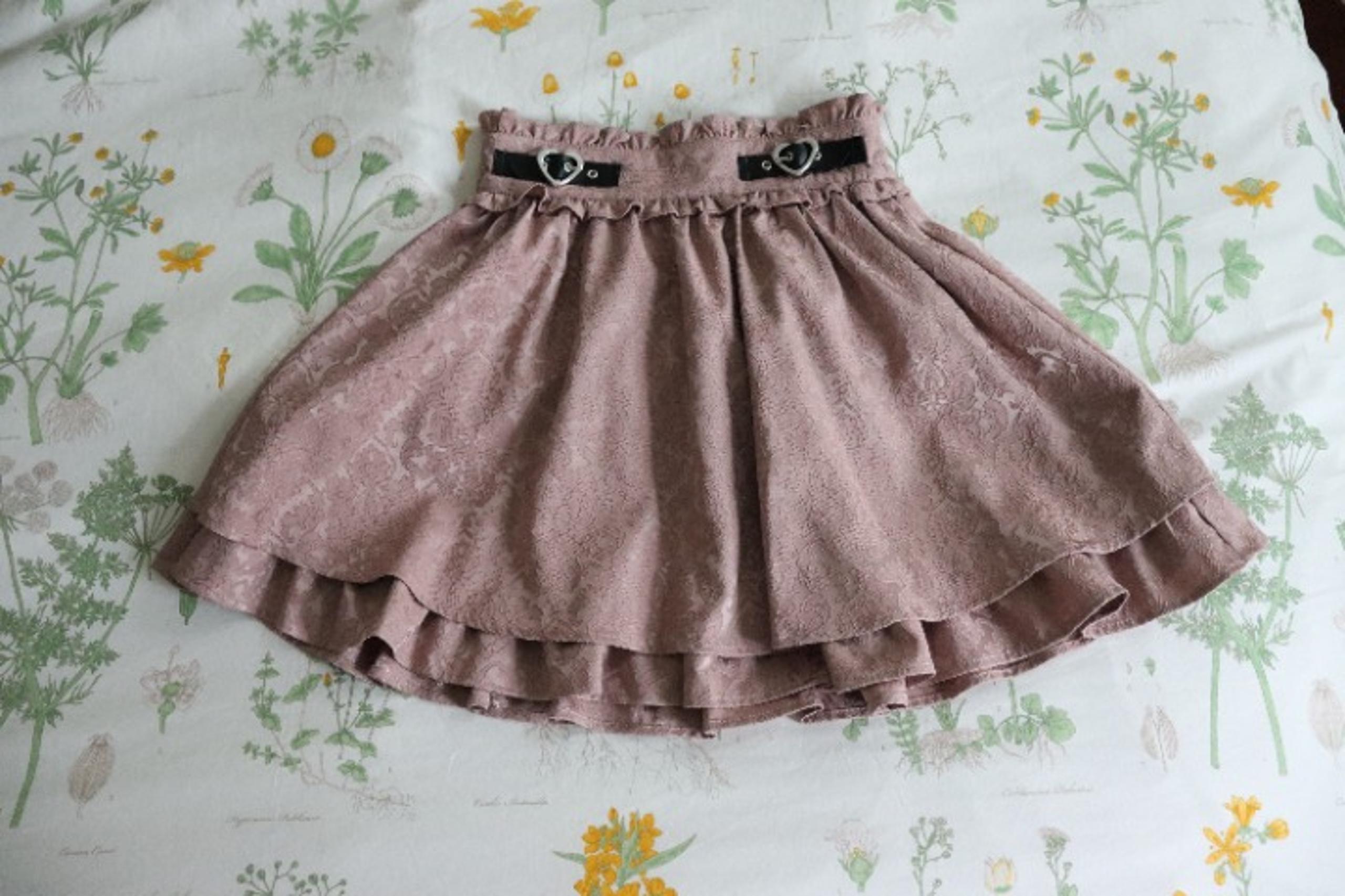 Ank Rouge Lace Brocade Jirai Kei Skirt