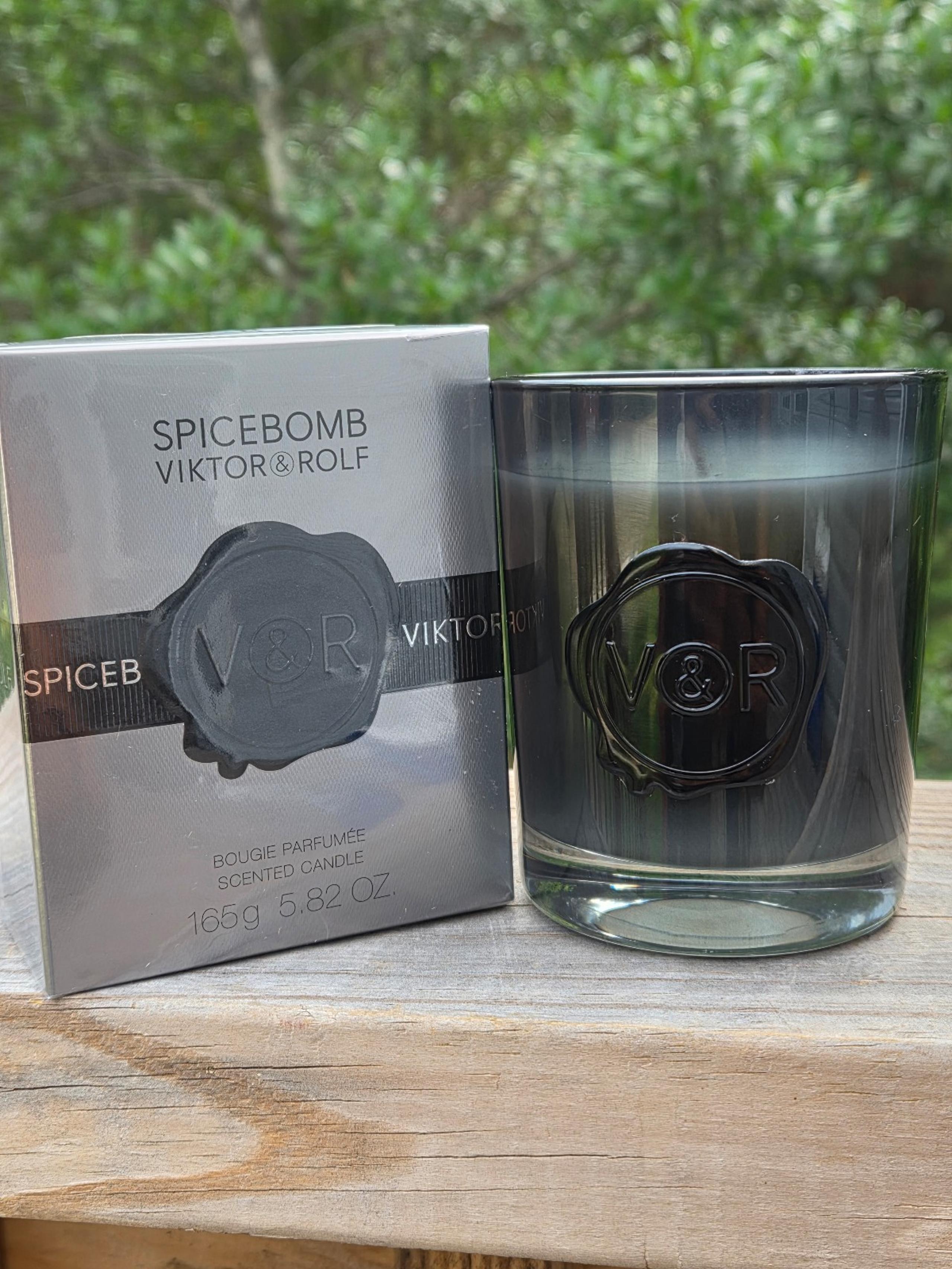 New Viktor & Rolf Spicebomb Black Glass Candle