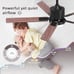 NEW Outdoor Ceiling Fans Lights with Remote 52 Inch LED Dimmable Garage Black