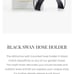 BLACK SWAN HOSE HOLDER by garden glory